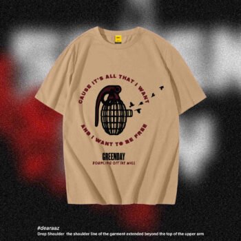 Drop Shoulder T-Shirt (Green Day 03)