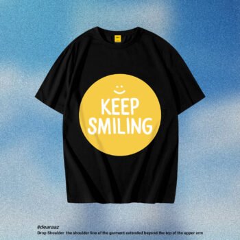 Drop Shoulder T-Shirt (Keep Smiling)