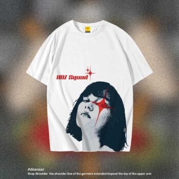 Premium Drop Shoulder T-Shirt (The Girl 03)