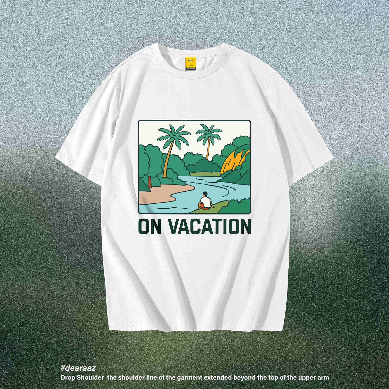 Drop Shoulder T-Shirt (Self Vacation)
