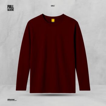 Solid Long Sleeve T-Shirt – Maroon