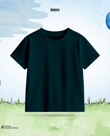 Kids Solid T-Shirt – Petrol Green