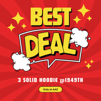 Best Deal: Solid Hoodie(3 Pieces)