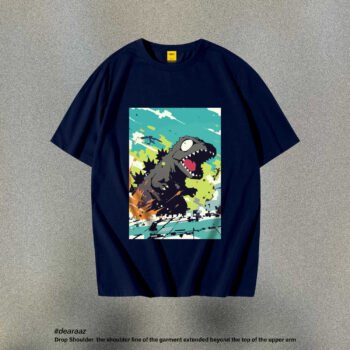 Drop Shoulder T-Shirt (Godzilla 02)