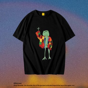 Drop Shoulder T-Shirt (Frog 03)