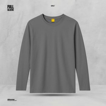 Solid Full Sleeve T-Shirt – Urban Gray