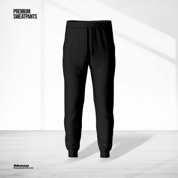 Premium Cotton SweatPant: Black