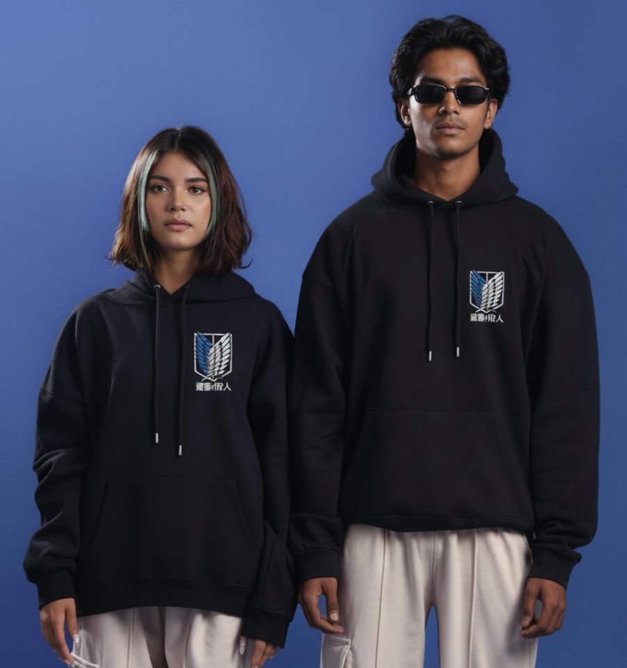 Premium Drop Shoulder Hoodie (Attack on Titan 02)