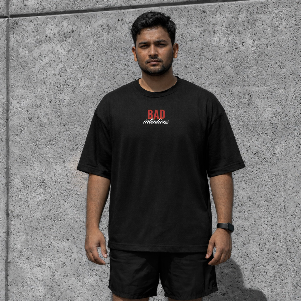 Drop Shoulder T-Shirt (Bad Intentions)