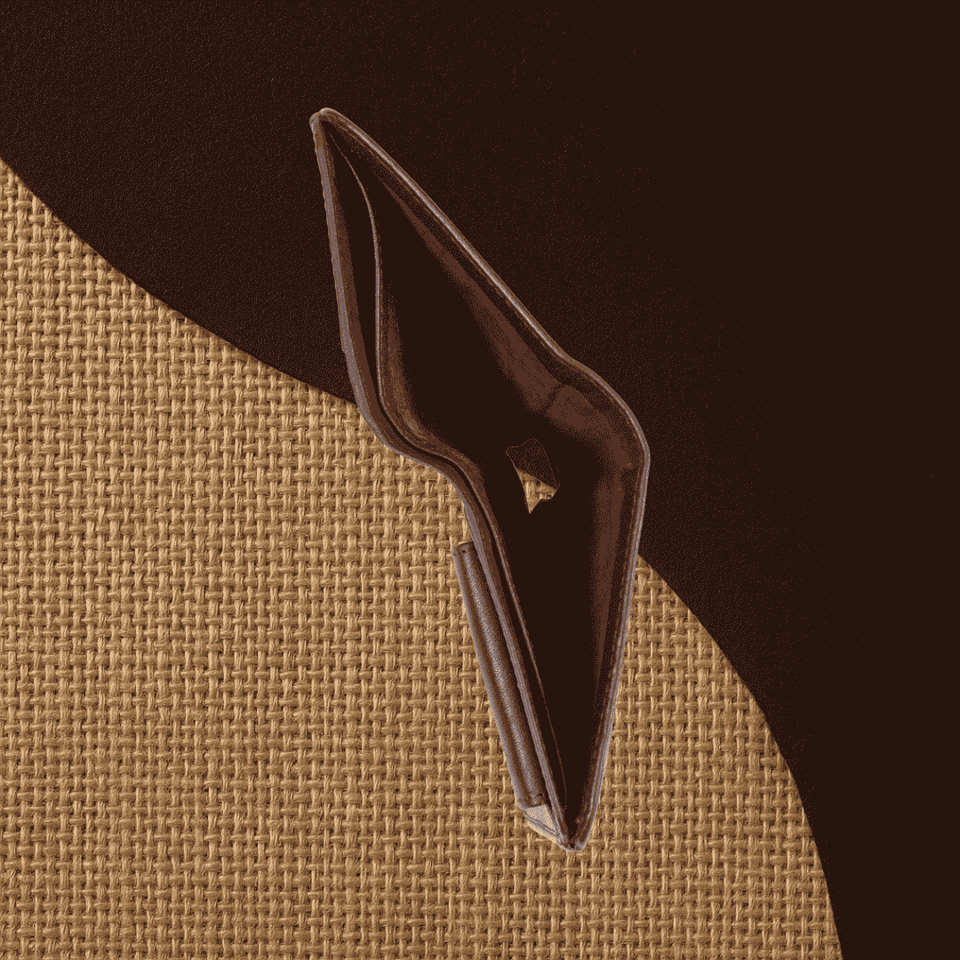 Velante Semi Long Brown Wallet