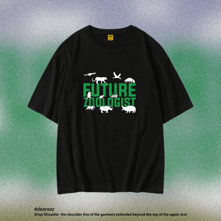 Drop Shoulder T-Shirt (Zoologist)