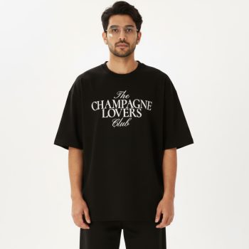 Drop Shoulder T-Shirt (Champagne Lovers Club)
