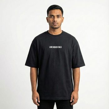 Drop Shoulder T-Shirt (Love Never Fails)