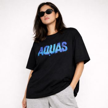Drop Shoulder T-Shirt (Aquas)