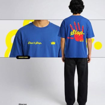 Premium Drop Shoulder T-Shirt (Don’t Stop)