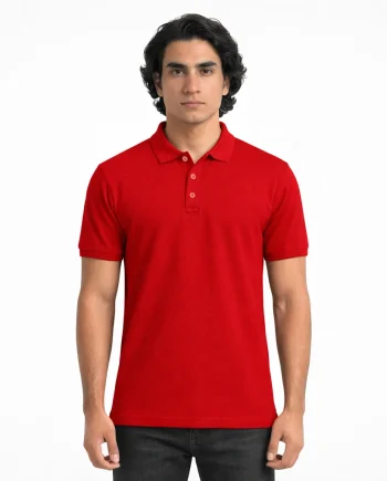 Premium Solid Polo: Red - Premium Quality - AAZ Bangladesh