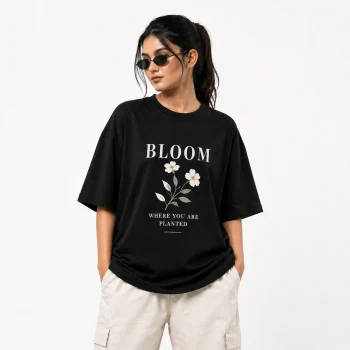 Drop Shoulder T-Shirt (Grow in Silence)