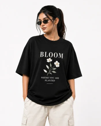Drop Shoulder T-Shirt (Grow in Silence)