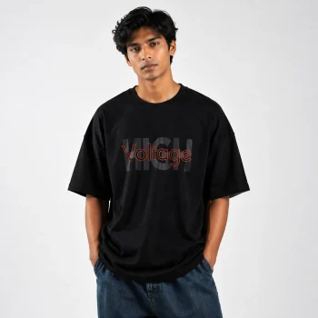 Drop Shoulder T-Shirt (High Voltage)