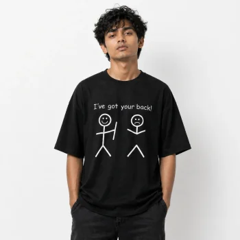 Drop Shoulder T-Shirt (I've got your Back)