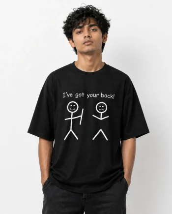 Drop Shoulder T-Shirt (I've got your Back)