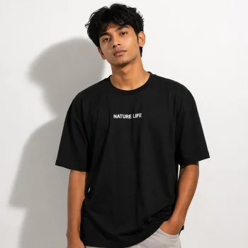 Drop Shoulder T-Shirt (Nature Life)