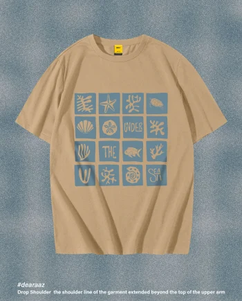 Drop Shoulder T-Shirt (Under the Sea)