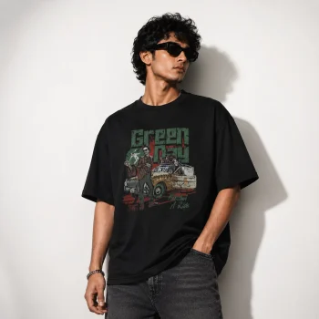 Drop Shoulder T-Shirt (Green Day 04)