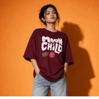 Drop Shoulder T-Shirt (Moon Child)