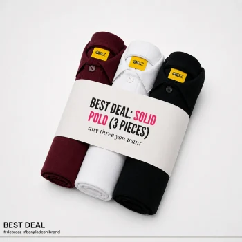 Best Deal: Solid Polo(3 Pieces)