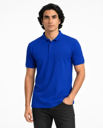 Premium Solid Polo: Royal Blue