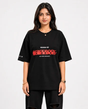Drop Shoulder T-Shirt (Somebody)