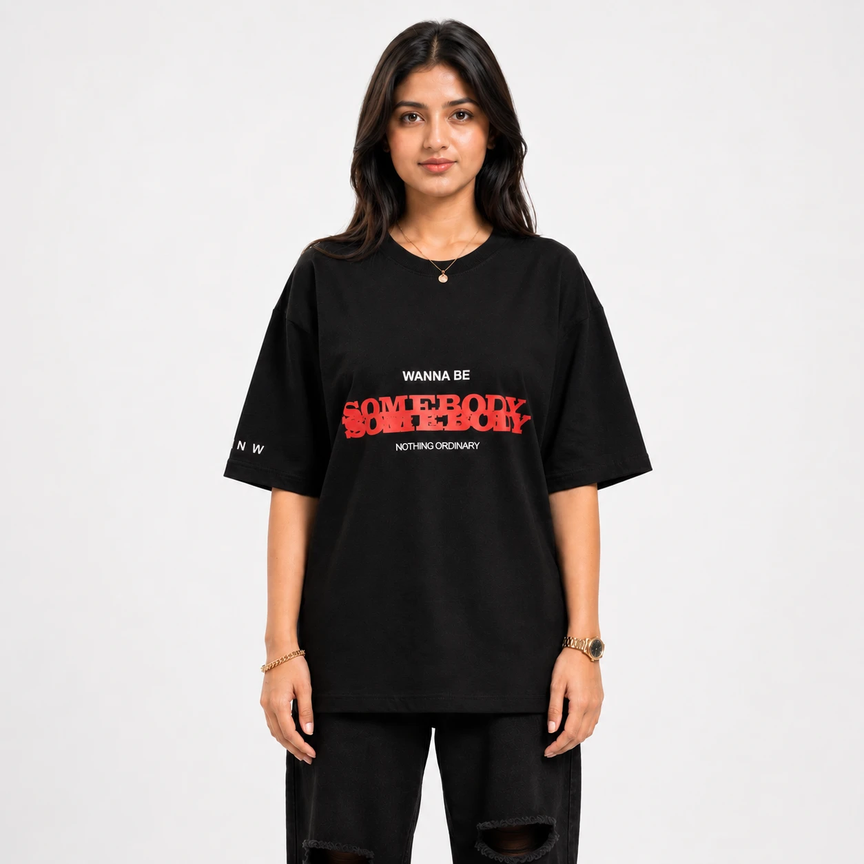 Drop Shoulder T-Shirt (Somebody)