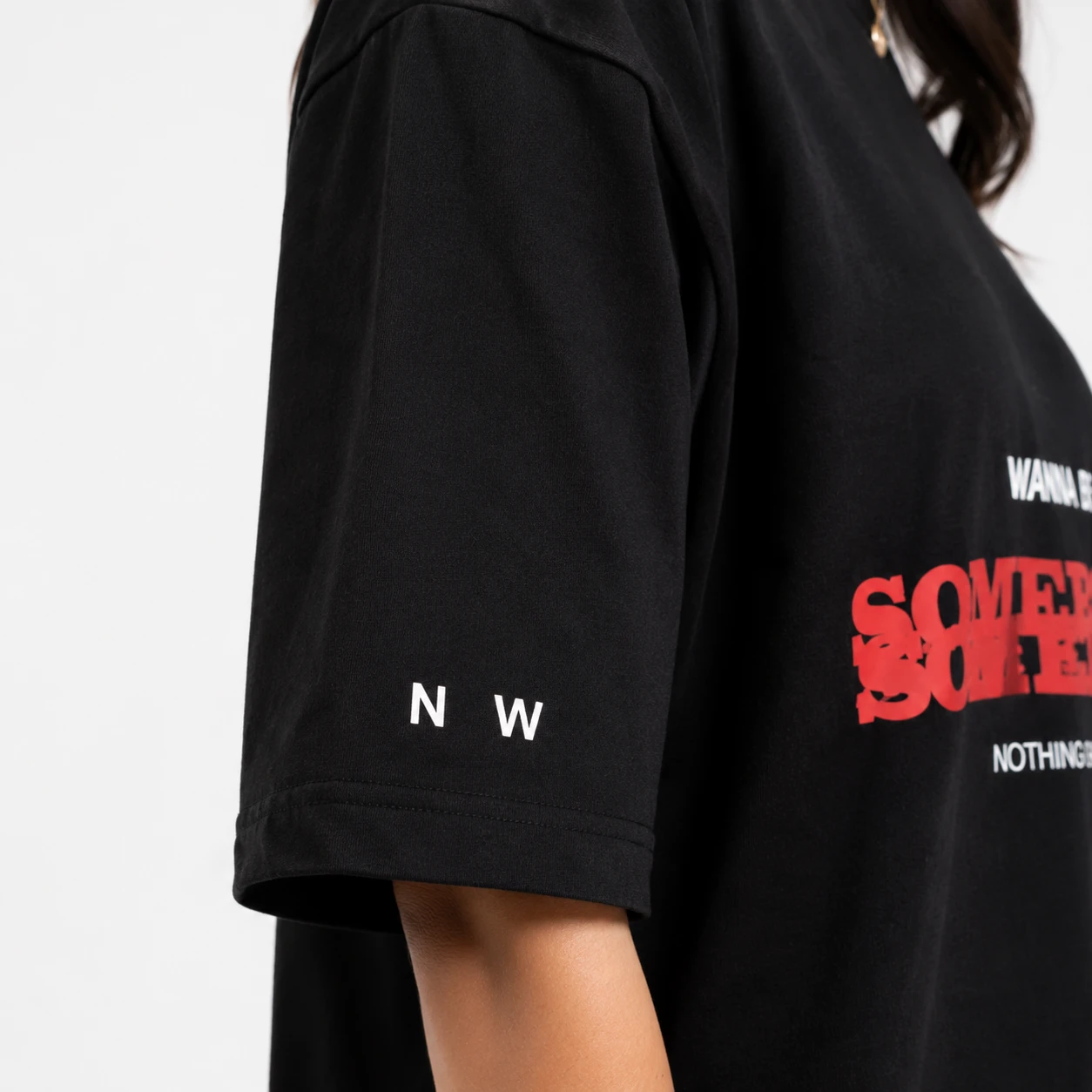 Drop Shoulder T-Shirt (Somebody)