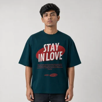 Drop Shoulder T-Shirt (Stay in Love)