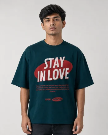 Drop Shoulder T-Shirt (Stay in Love)