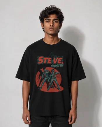 Drop Shoulder T-Shirt (Steve and Dustin)