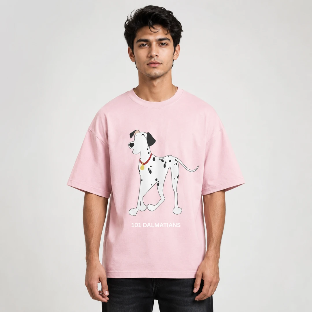 Drop Shoulder T-Shirt (101 Dalmatians)