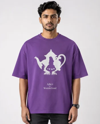 Drop Shoulder T-Shirt (Alice in Wonderland)