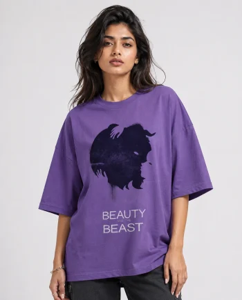 Drop Shoulder T-Shirt (Beauty and the Beast)