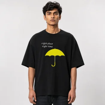 Drop Shoulder T-Shirt (Right Time Right Place)