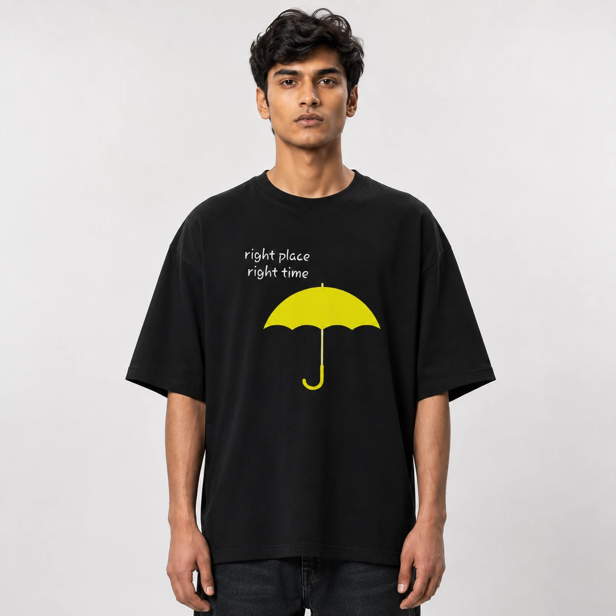 Drop Shoulder T-Shirt (Right Time Right Place)
