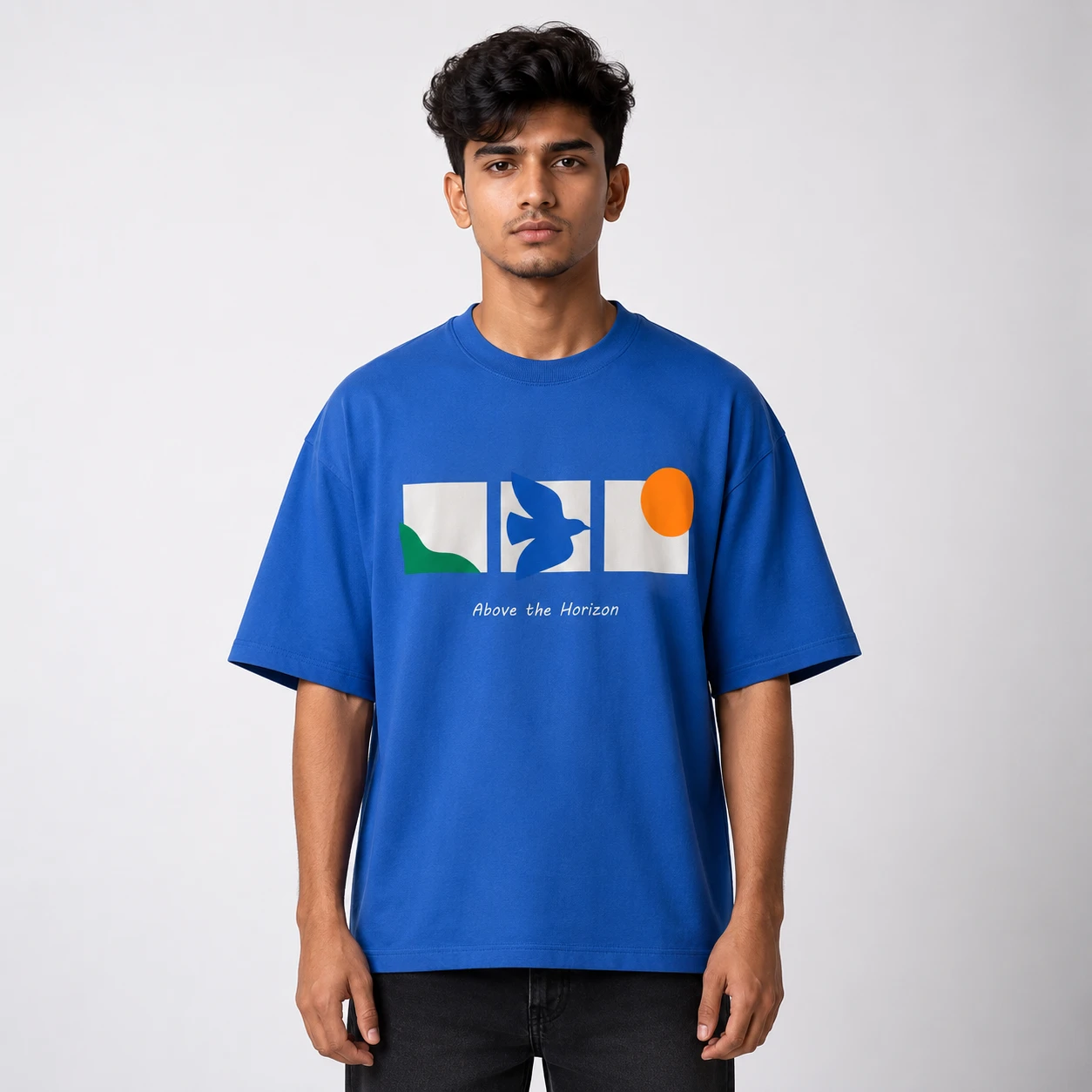 Drop Shoulder T-Shirt (Above The Horizon)