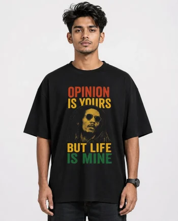 Drop Shoulder T-Shirt (Bob Marley 04)