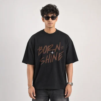 Drop Shoulder T-Shirt (Born to Shine)