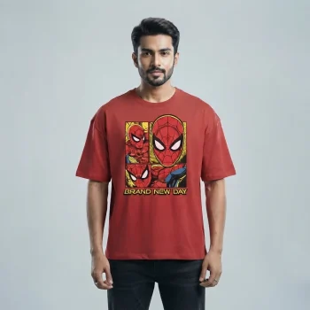 Drop Shoulder T-Shirt (Spiderman: Brand New Day 02)