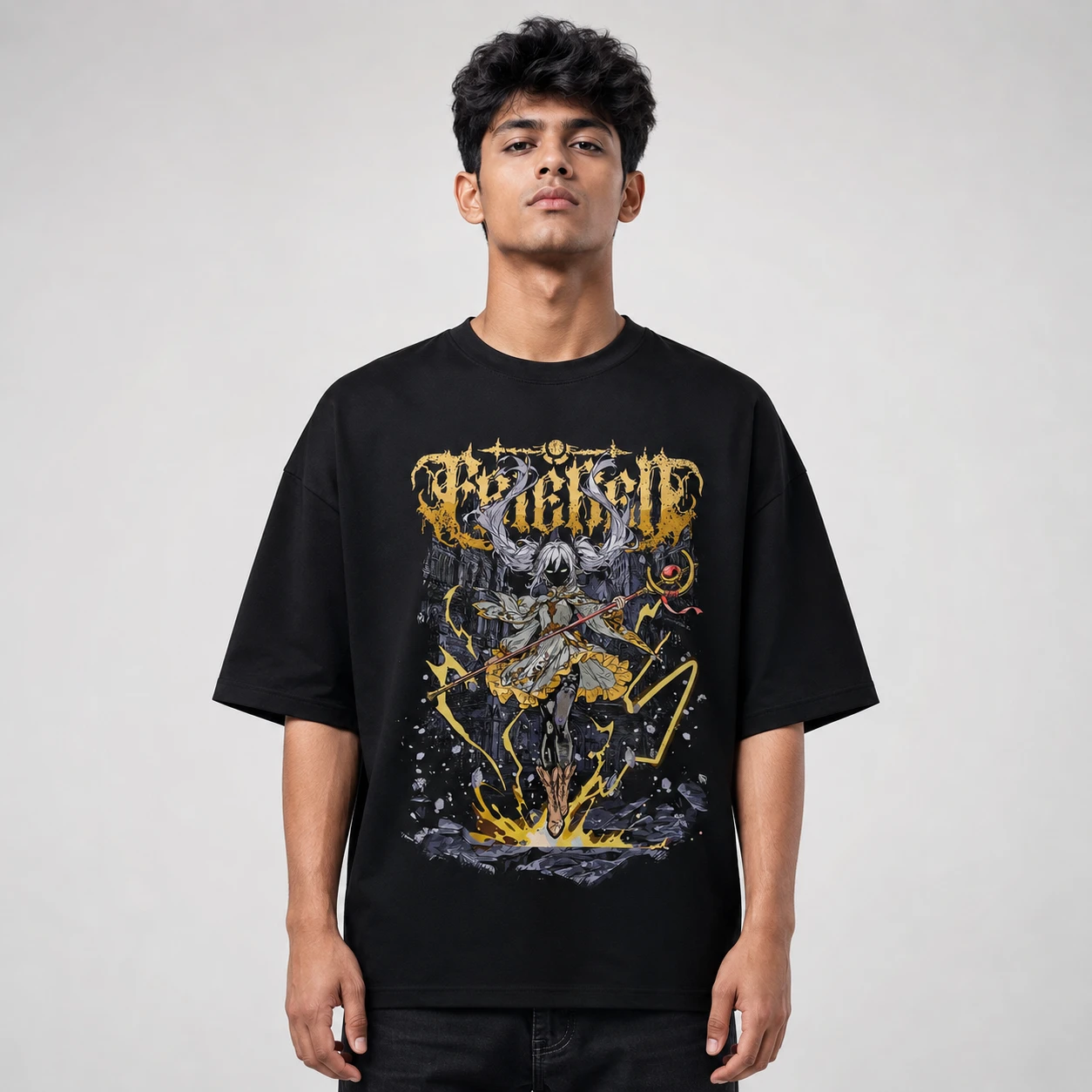 Drop Shoulder T-Shirt (Frieren 02)