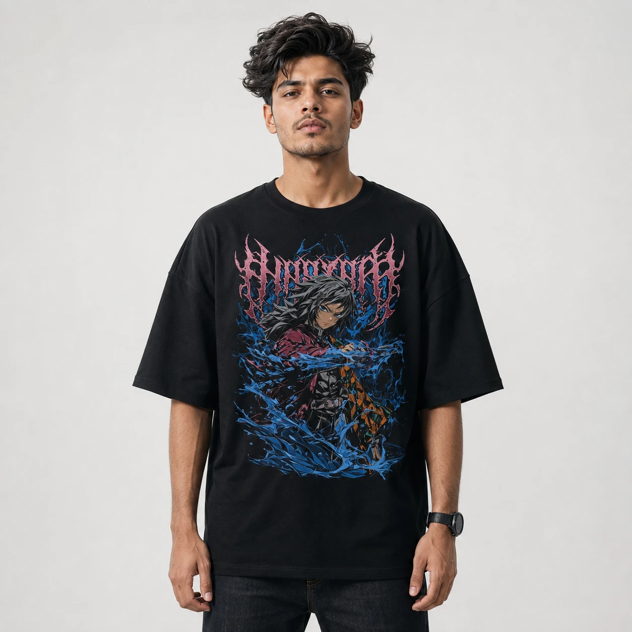 Drop Shoulder T-Shirt (Giyu Tomioka)