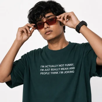 Drop Shoulder T-Shirt (I'm Funny)