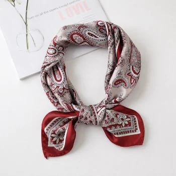 Bandana Scarf – Blush Crimson